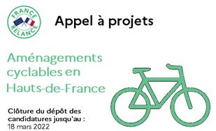 France relance - Lancement de l’Appel à Projets aménagements cyclables en Hauts-de-France 