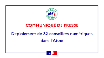 Plan de relance : Déploiement de 32 conseillers numériques dans l’Aisne